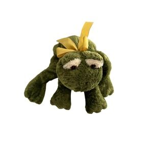Vtg Mary Meyer Flip Flops‎ Plush Frog Stuffed Animal 14" Green 1999 Retired a